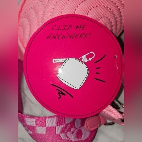 Betsey Johnson pink denim purse - Picture 6 of 15